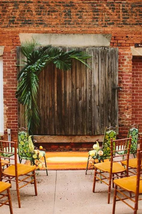 28 Mid Century Modern Wedding Backdrops And Altars Weddingomania