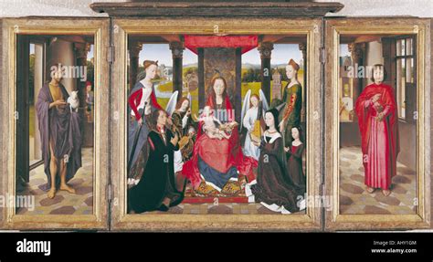 Fine Arts Memling Hans Circa 1433 1494 Painting Virgin Mary