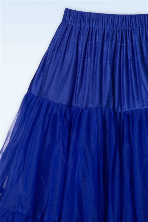 Banned Retro Lola Lifeforms Petticoat In Royal Blue Shop At Topvintage