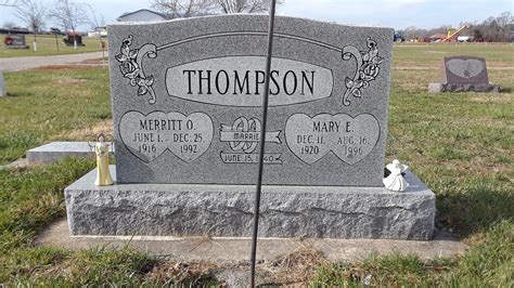 Mary E Stigall Thompson 1920 1996 Find A Grave Memorial