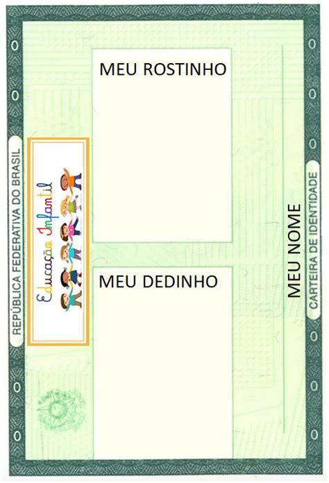 Projeto Identidade Projeto identidade educação infantil Projeto