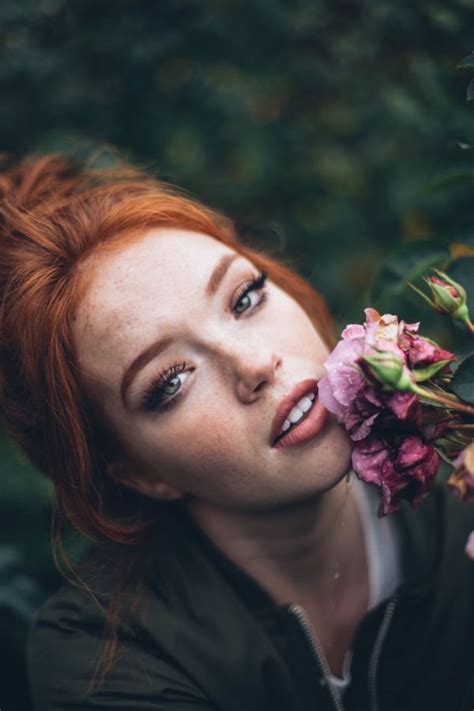 Wallpaper Model Women Looking At Viewer Depth Of Field Redhead