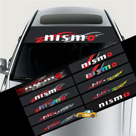 X Cm Modified Car Front Reflective Windshield Stickers Auto