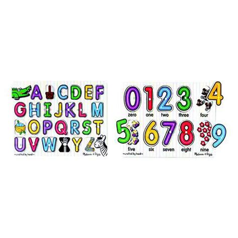 KIT PUZZLE ALPHABET LETTERS PEG AND NUMBERS ST2