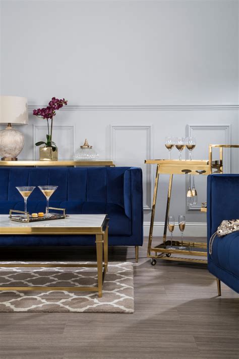 Blue And Gold Living Room Decorating Ideas Information Interiorzone