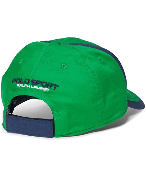 Polo Ralph Lauren Polo Sport Italia Baseline Hat In Green For Men Lyst