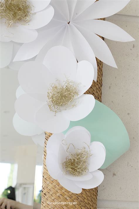Nice Party: Decorando con flores de papel