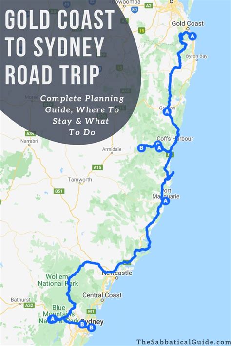 Gold Coast To Sydney Road Trip Itinerary Road Trip Road Trip