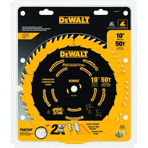 DEWALT 10-in 50-Tooth Fine Finish Carbide Miter/Table Saw Blade in the Circular Saw Blades ...