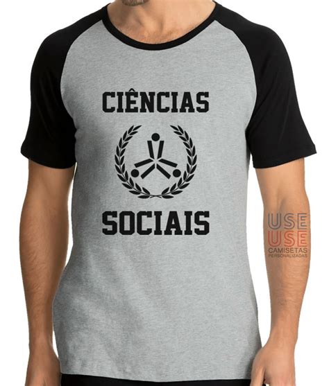 Camiseta Raglan Universit Ria Ci Ncias Sociais Trdc Elo