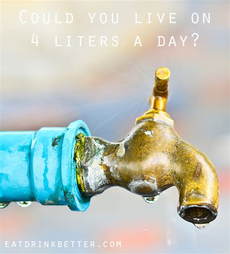 Water Challenge: Could you manage on 4 liters a day?