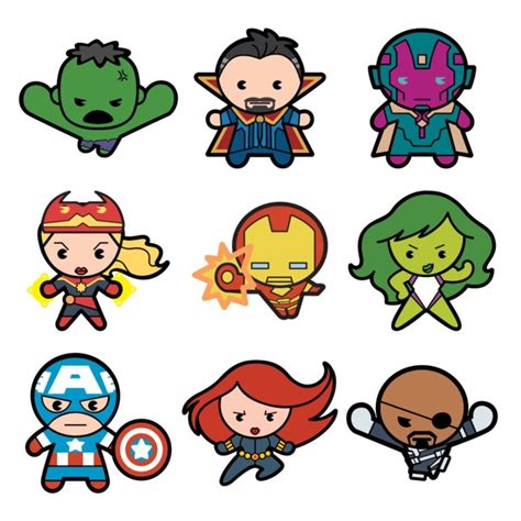 Cricut Marvel Avengers Kawaii Digital Cartridge