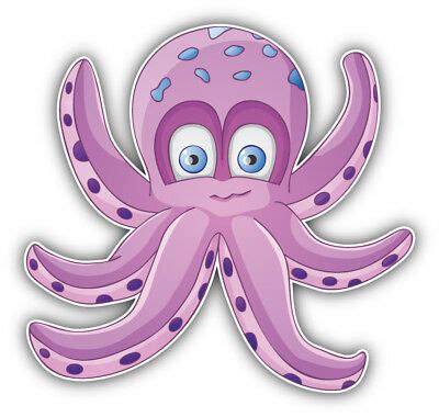 Funny Octopus Baby Cartoon Car Bumper Sticker Decal SIZES EBay