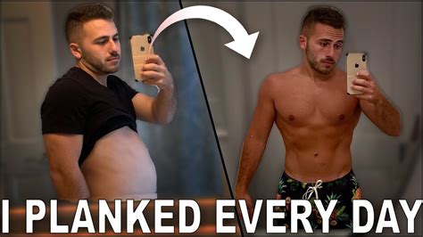 30 Day Plank Challenge Before And After Men