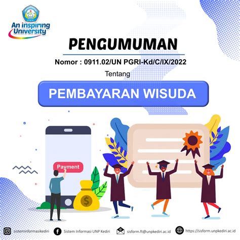 PENGUMUMAN PEMBAYARAN WISUDA Prodi Sistem Informasi