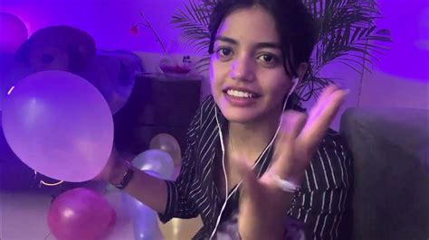 Indian Asmr Popping Balloons 🎈 By Hoop Earrings Youtube