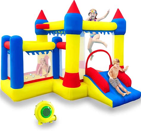 Tawesedi Kid Inflatable Bounce House With Air Blower