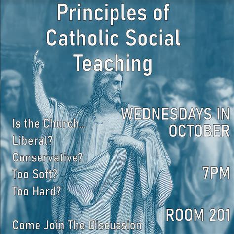 Principles Of Catholic Social Teaching Holy Trinity Catholic Church