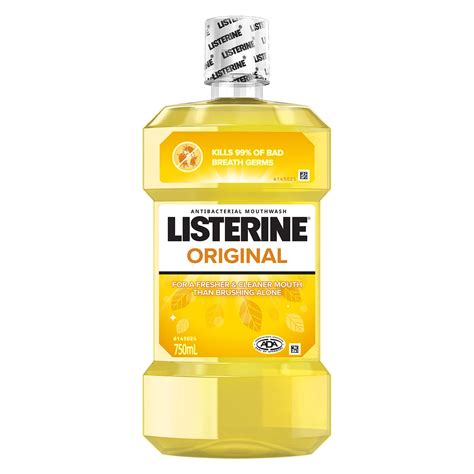 Listerine Original Antibacterial Mouthwash 750ml Healthylife