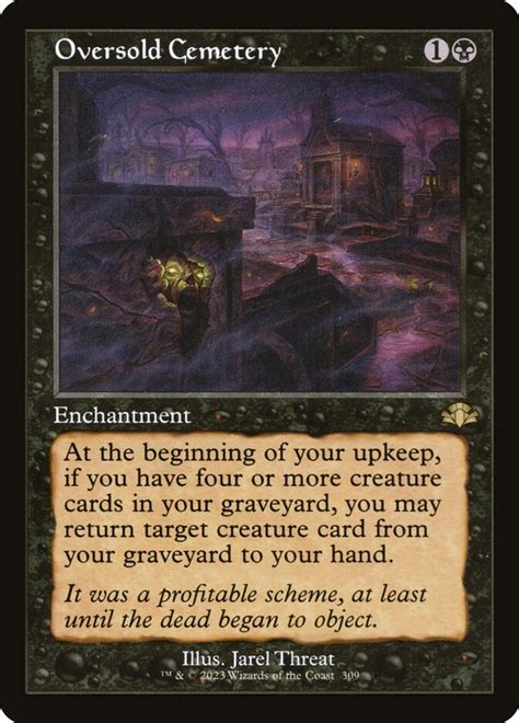 Oversold Cemetery Dominaria Remastered Mtg Print