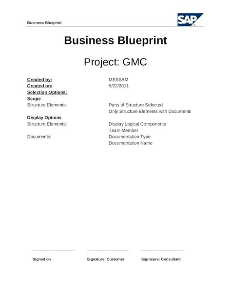 Doc Sap Fi Business Blueprint Sample Dokumentips