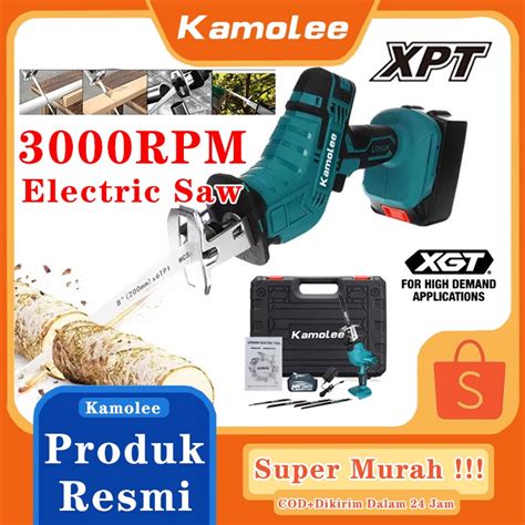 Jual Kamolee Rpm Cordless Portable Electric Saw V Wood And Metal