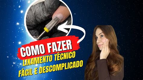 Como fazer lixamento técnico YouTube