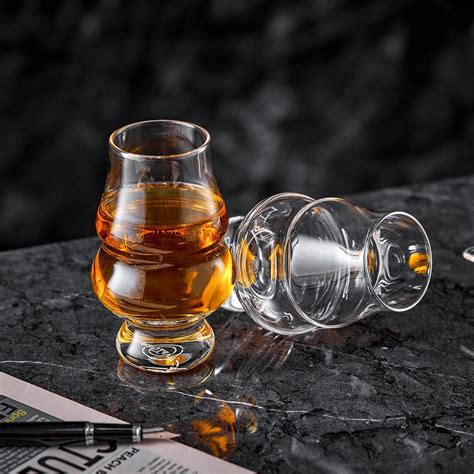 Craftgen Whiskey Bourbon Tasting Glasses Set Of 2 Crystal Snifter