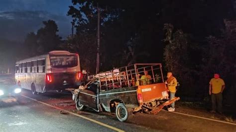 Diez lesionados dejó accidente entre pick up y bus ruta 129 Noticias