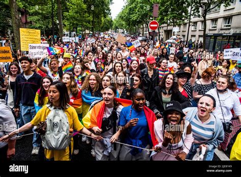 Thousands Of Lgbt Members And Their Supporters Take Part In The Gay