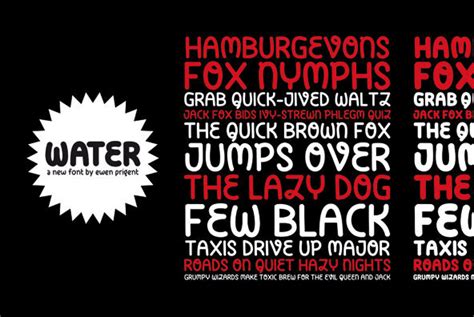 Water - Desktop Font & WebFont - YouWorkForThem