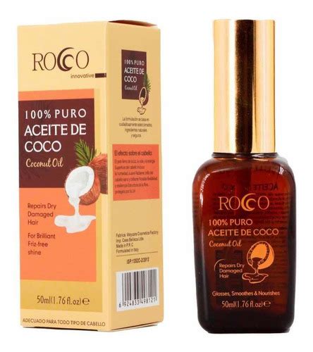 Aceite De Coco Rocco Ml Tratamiento Cabello Cuotas Sin Inter S