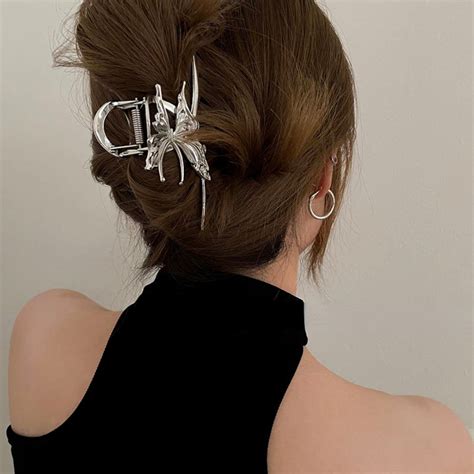 Y2k Avant Garde Butterfly Hair Claw Hair Clip Hair Pin Etsy