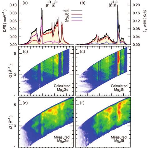 The Calculated Total Density Of Phonon States Black Line The Partial