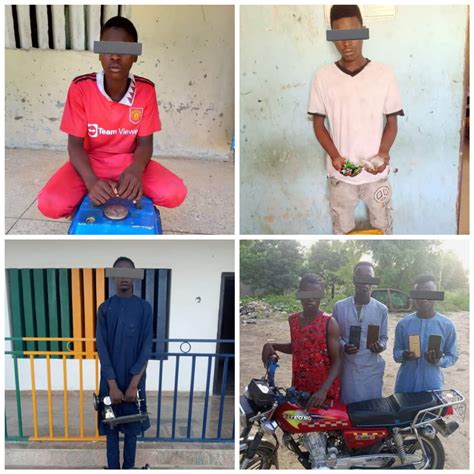 Police Arrest 6 Suspected Phone Snatchers And Thieves In Jigawa