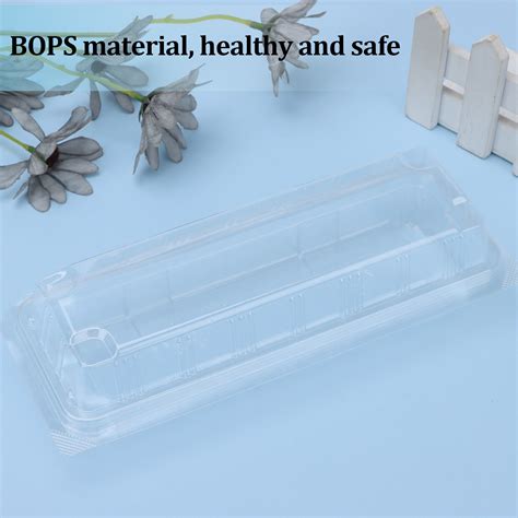 Clear Plastic Square Hinged Food Container Length X Width X