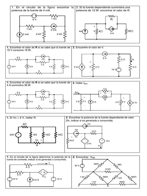 Ejercicios De Kirchhoffpdf Electricidad Electromagnetismo