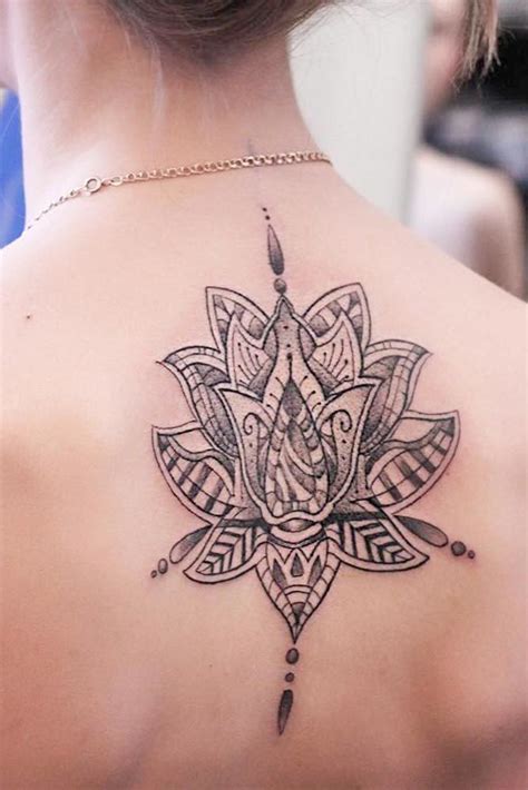 Top More Than 77 Lotus Mandala Back Tattoo Vn