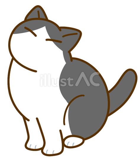 座るぶち猫イラスト No 23569039／無料イラスト フリー素材なら「イラストac」