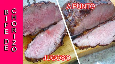 Bife De Chorizo A La Parrilla Jugoso Y A Punto Youtube