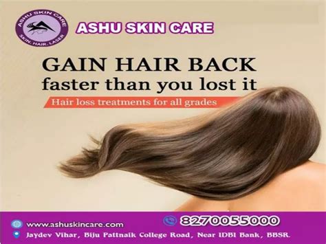 Ppt Ashu Skin Care Is Best For Hair Loss Treatment Clinic In