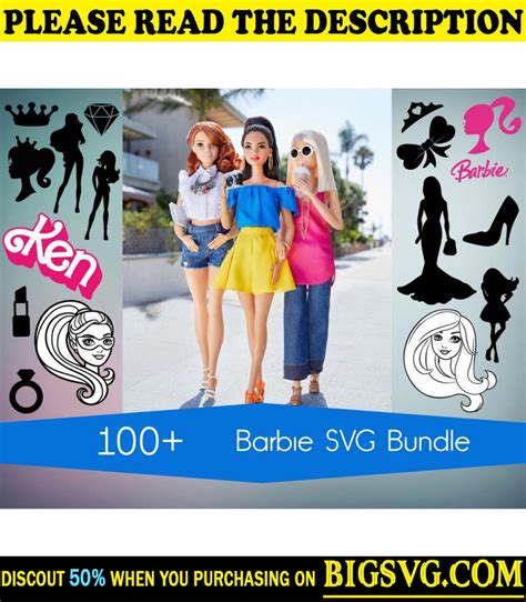 100 Barbie Svg Bundle Svg Bundle Eps Png Dxf Pdf Layered Svg Cut