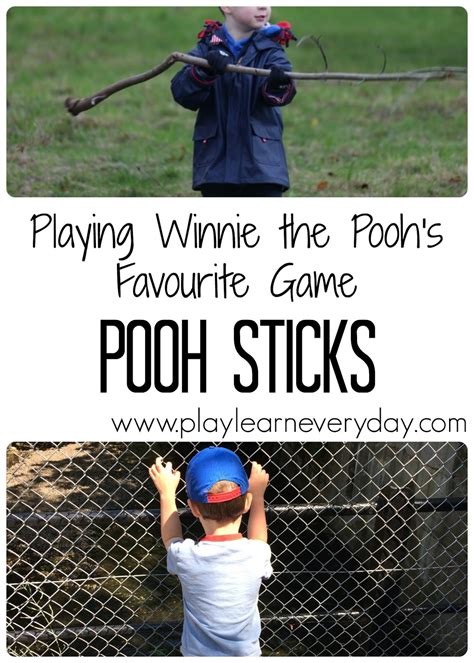 Playing Winnie The Poohs Favourite Game Pooh Sticks Play And Learn