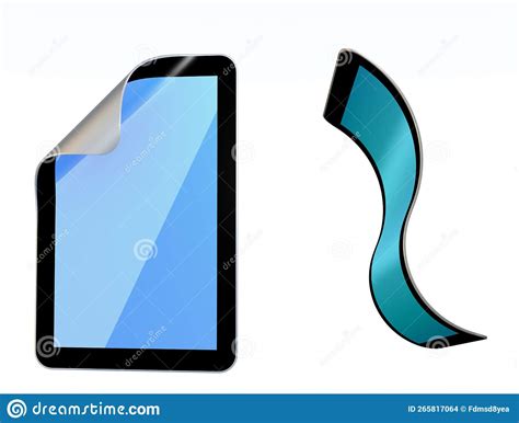 Flexible Display Smartphone Stock Illustration - Illustration of portable, screen: 265817064