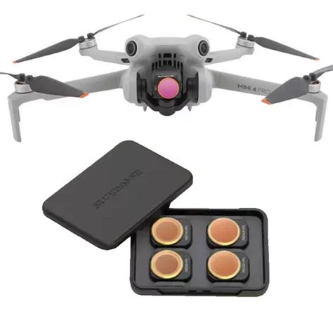 Set De 4 Filtros Nd Pl Polarizado Para Dji Mini 4 Pro Dron Cuotas