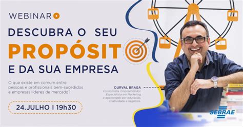 Webinar Descubra seu Propósito e da sua Empresa online Sympla