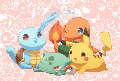 Pikachu Images Pokemon Pikachu Charmander Squirtle Bulbasaur