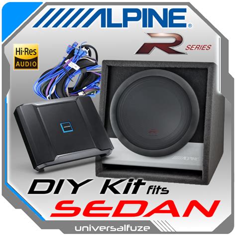 Alpine Type R 12 Inch Sub amp Pack with DIY harness | universalfuze