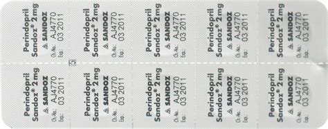 Perindopril Sandoz Tabletten Mg St Ck In Der Adler Apotheke