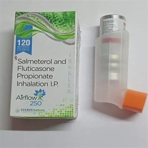 Airflow 250 Salmeterol Fluticasone Salmeterol Inhaler Non Prescription Treatment Asthma Rs